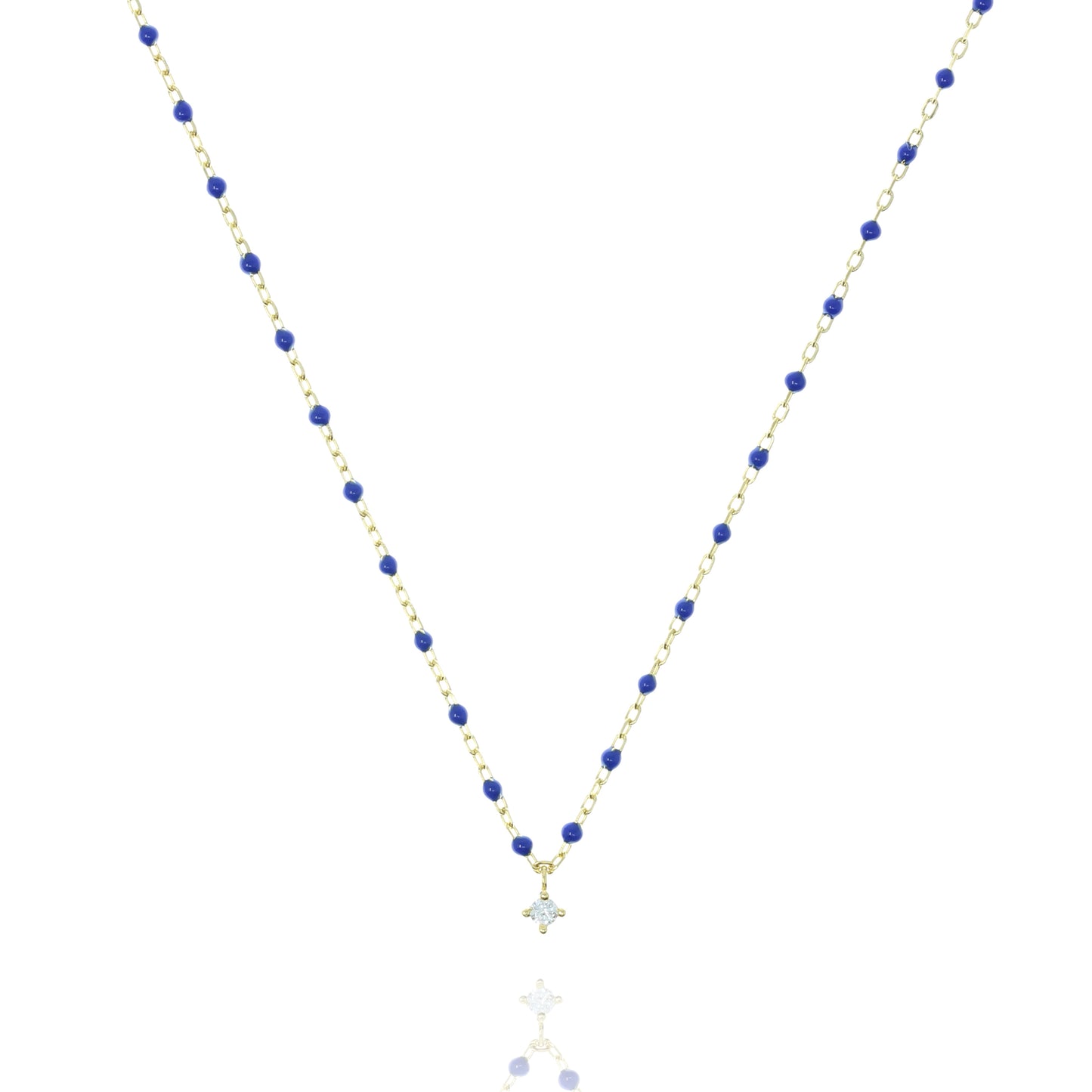 NG-10/GBL -  Short Chain and Bead Necklace