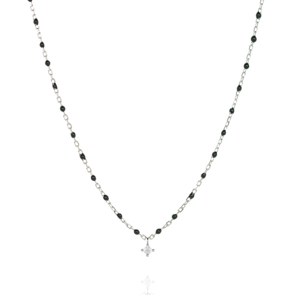 NG-10/SB - Short Chain and Bead Necklace