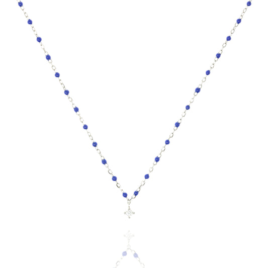 NG-10/SBL - Short Chain and Bead Necklace