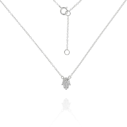 NK-53/S - Delicate Chain and Hamsa necklace