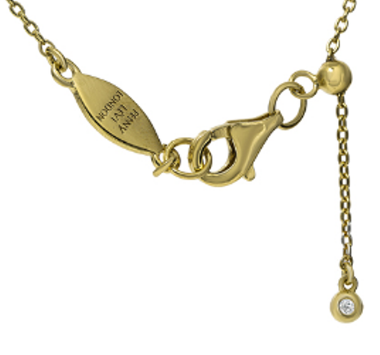 NT-26/G/G - Initial "G" Necklace with sliding length adjuster