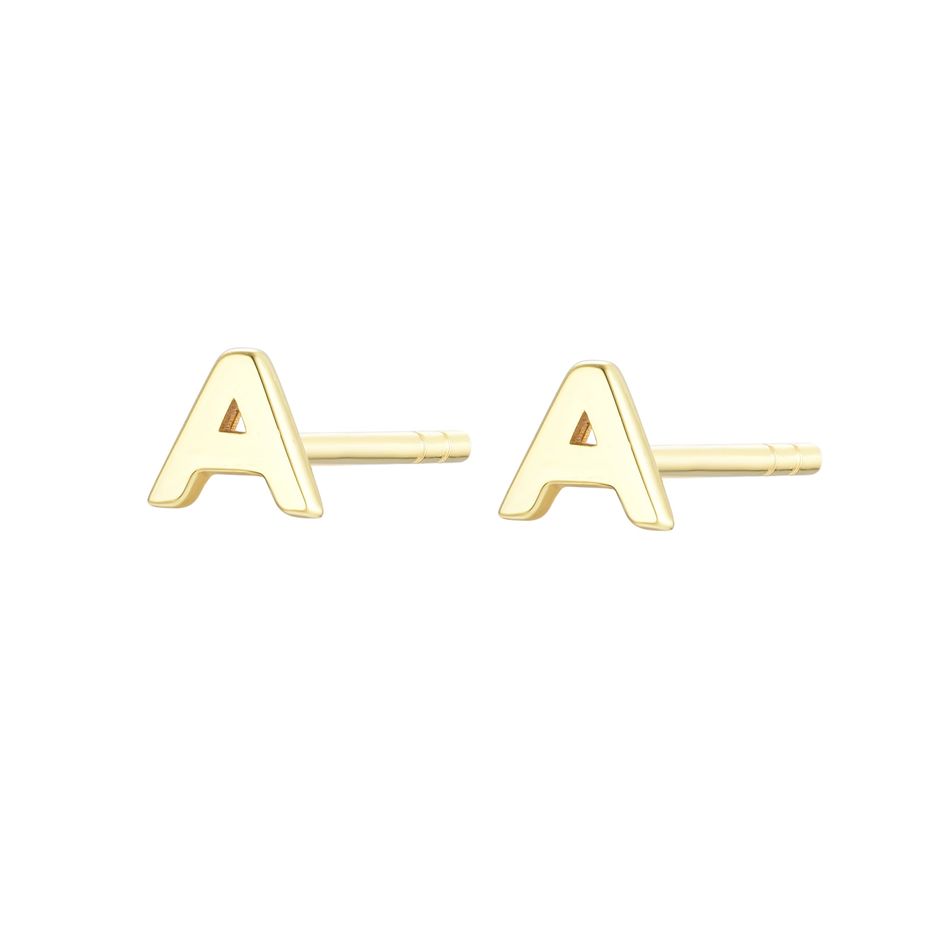 
Rose gold on silver heart stud earrings.

