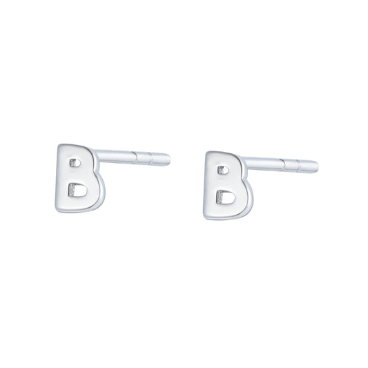 
Rose gold on silver heart stud earrings.

