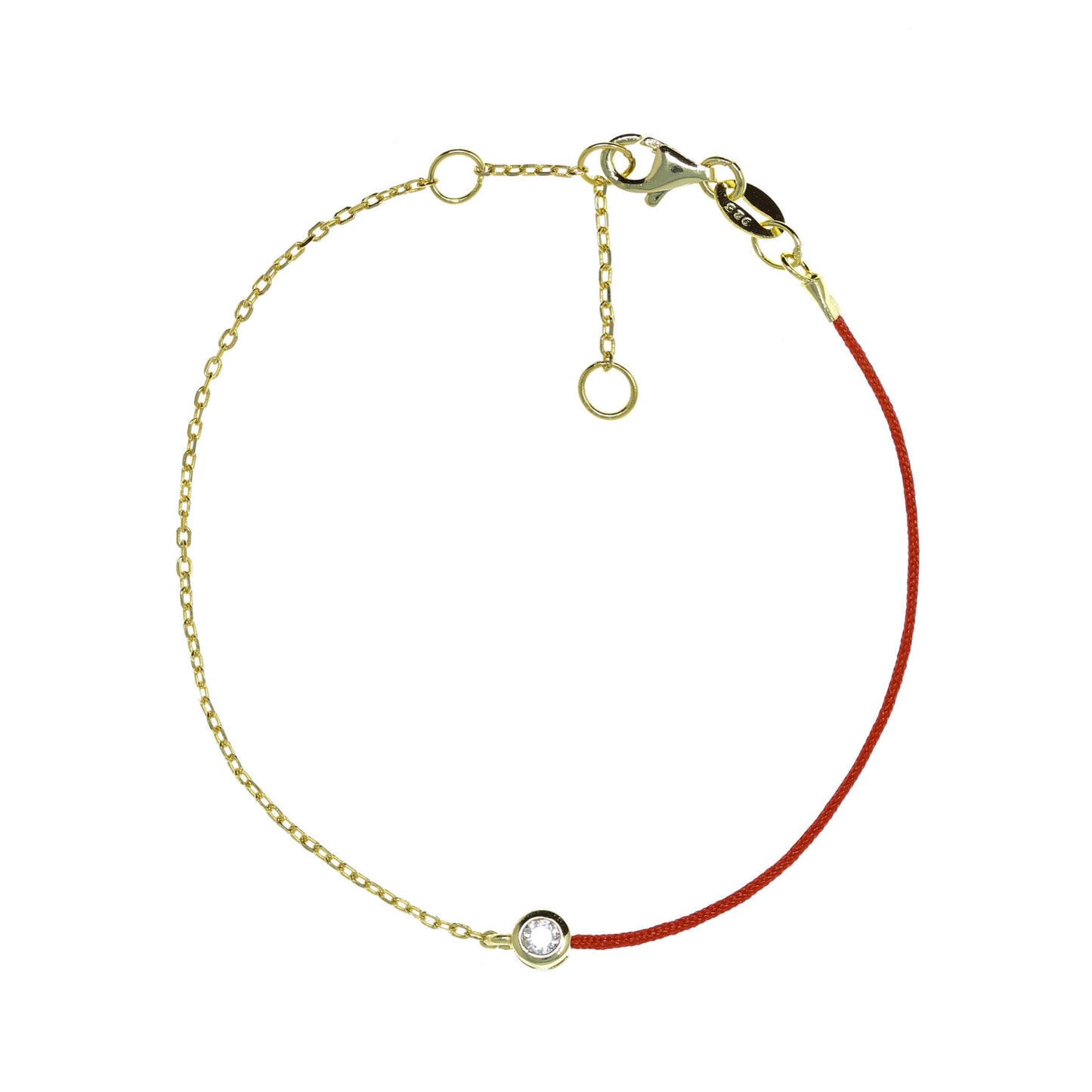 BF-2/GR - Chain and String Bracelet