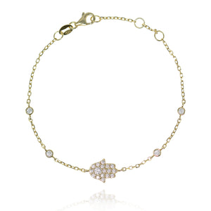 BF-35/G - Chain Bracelet with Hamsa