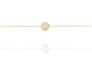 BG-22/G - Chain Bracelet with Embossed Disk