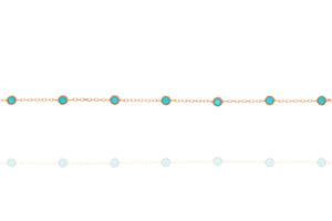 BG-7/RT - Chain and Bead Bracelet
