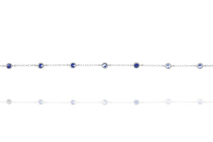 BG-7/SBL -Chain and Bead Bracelet