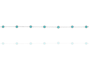 BG-7/ST - Chain and Bead Bracelet