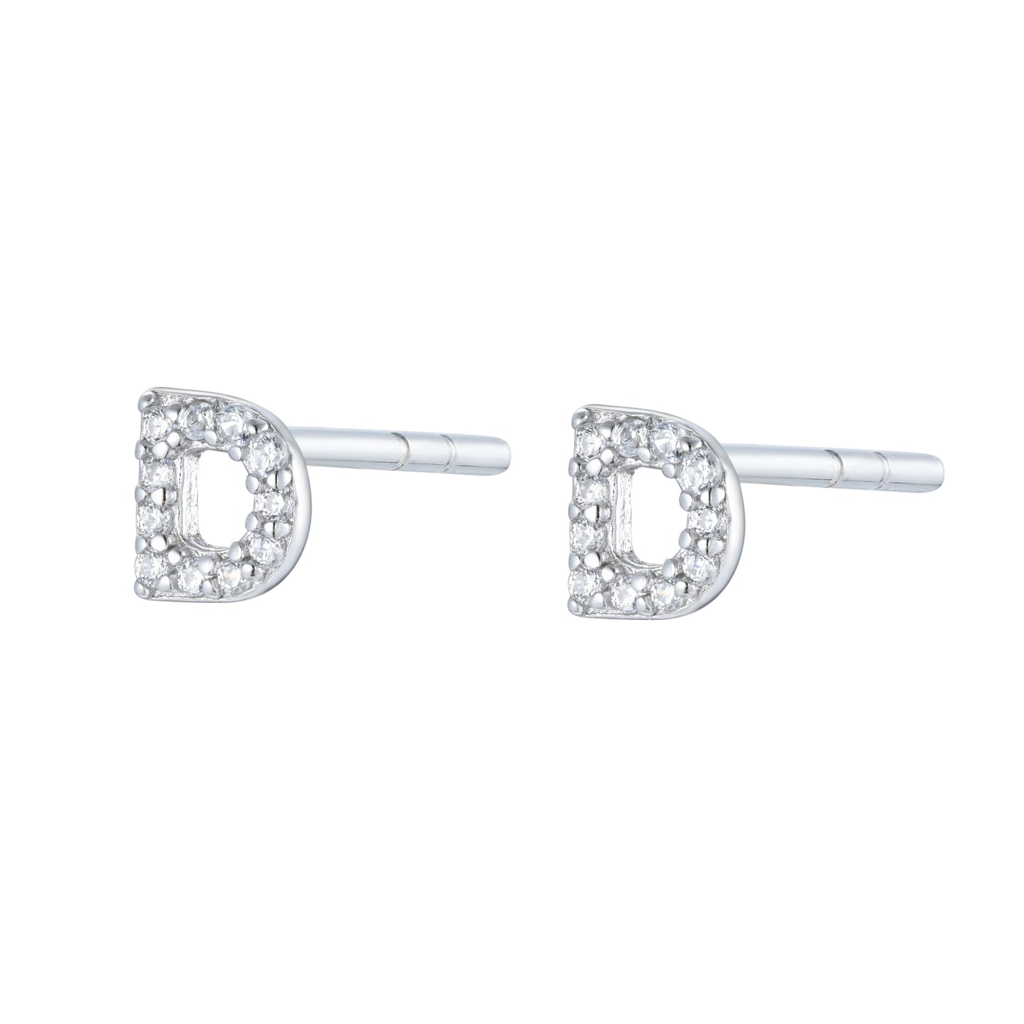 EG-26/S - Initial Stud Earrings (Sold as a single stud)