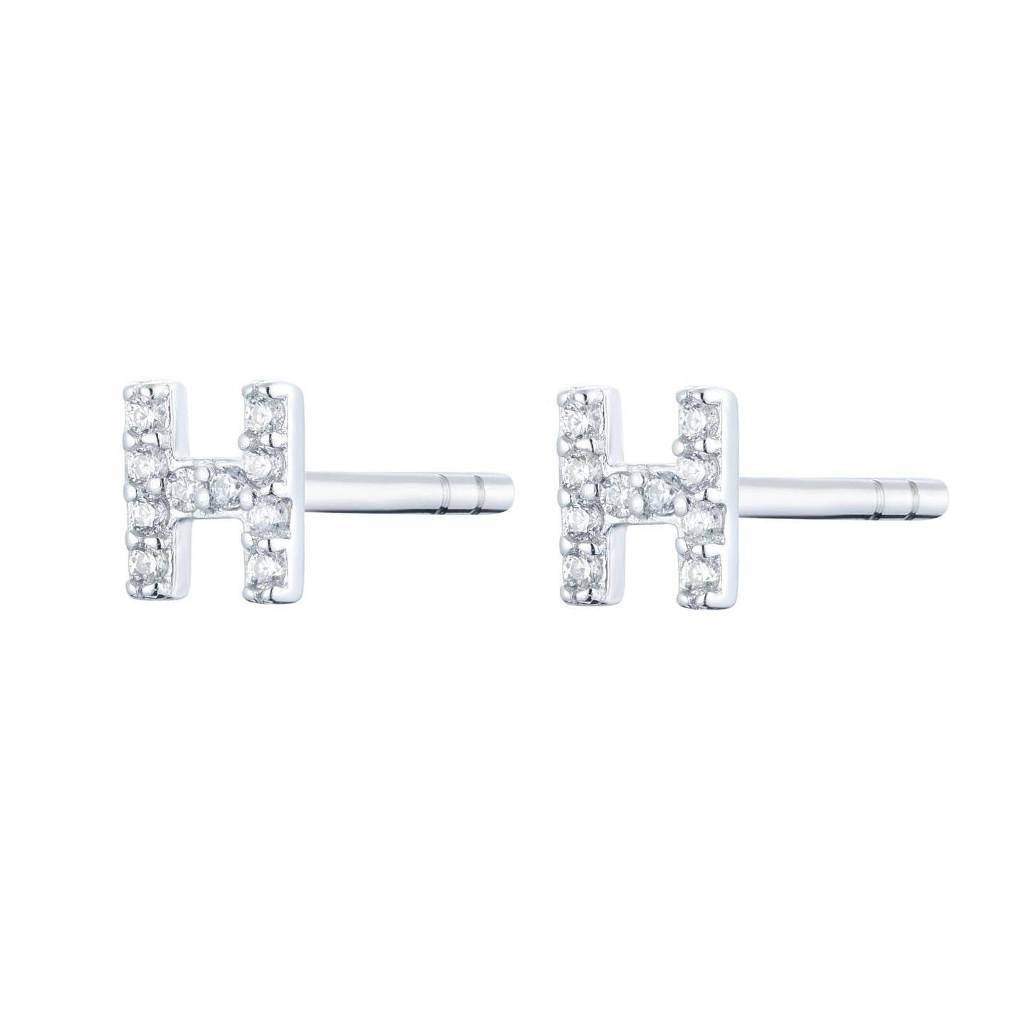 EG-26/S - Initial Stud Earrings (Sold as a single stud)