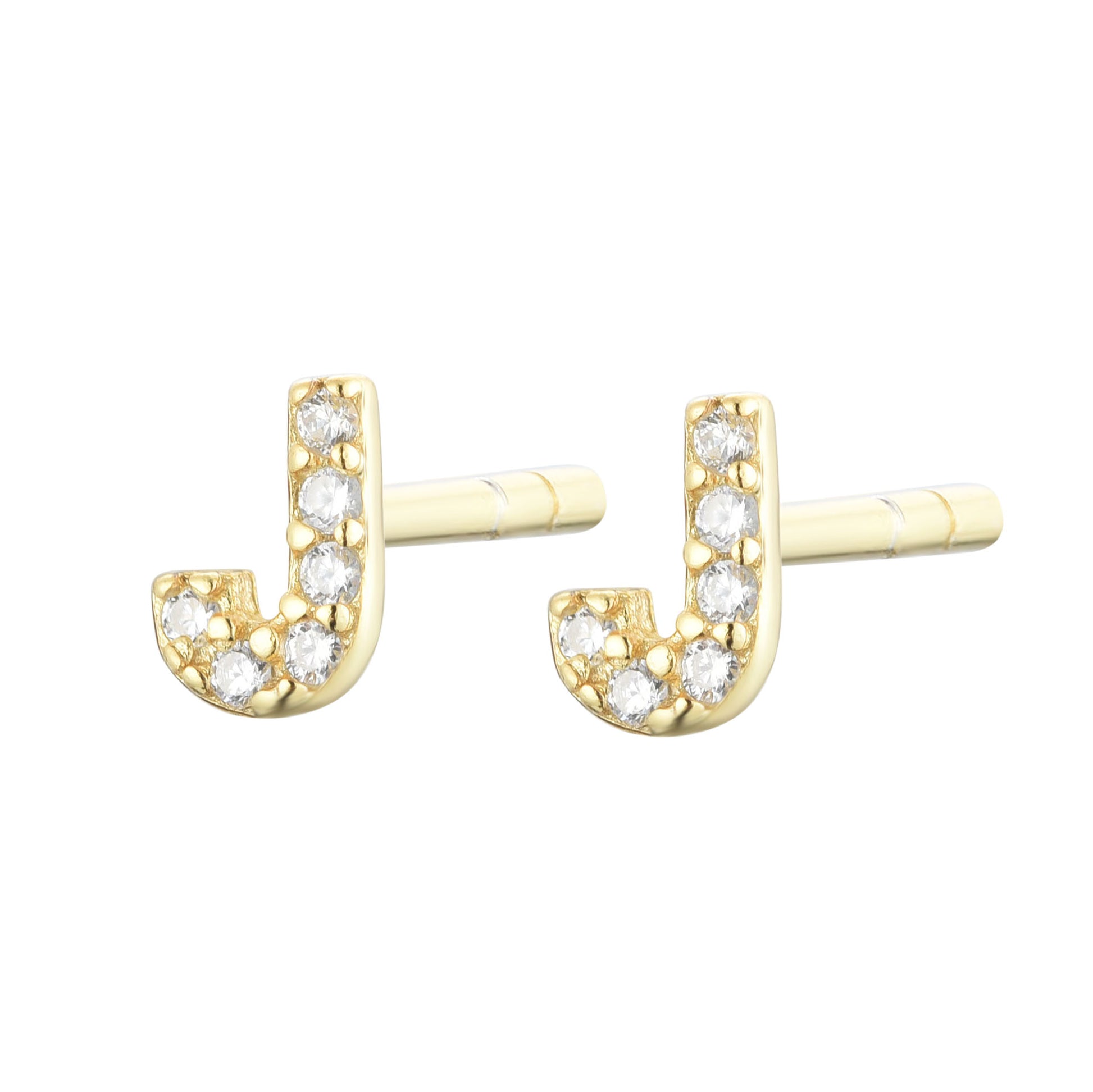 
Rose Gold Huggie Earrings with Star-Shaped Attachment and Cubic Zirconia

