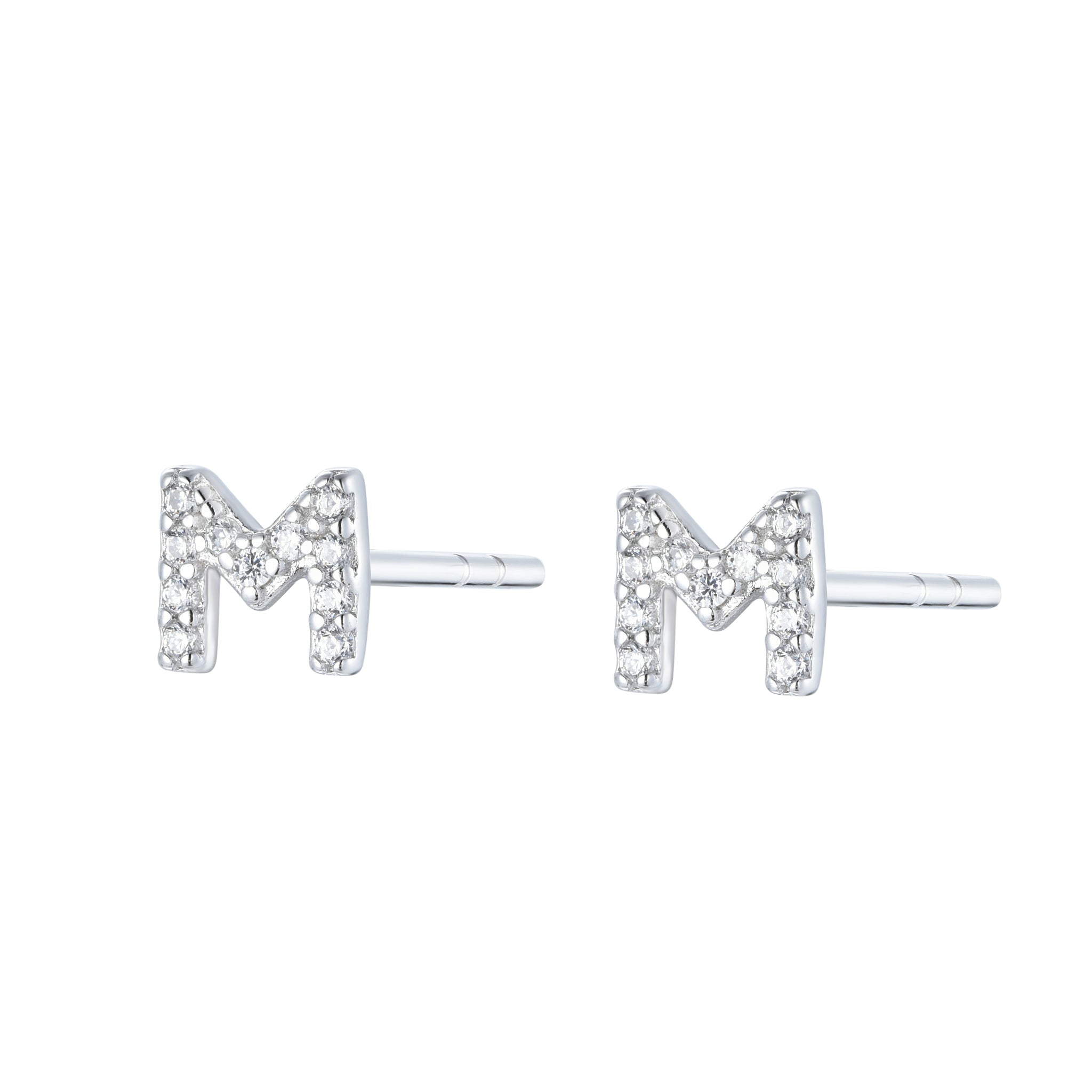 EG-26/S - Initial Stud Earrings (Sold as a single stud)