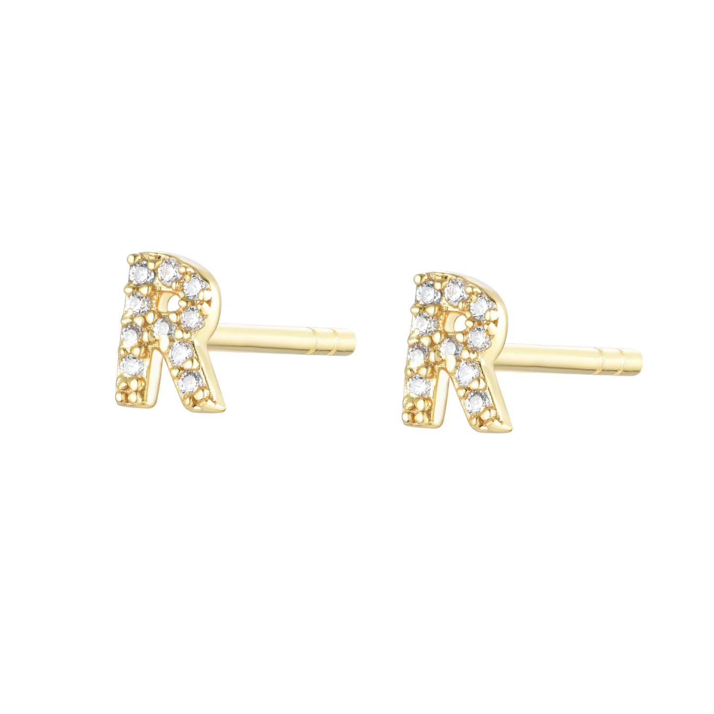 EG-26/s - Initial Stud Earring (sold as a single stud)