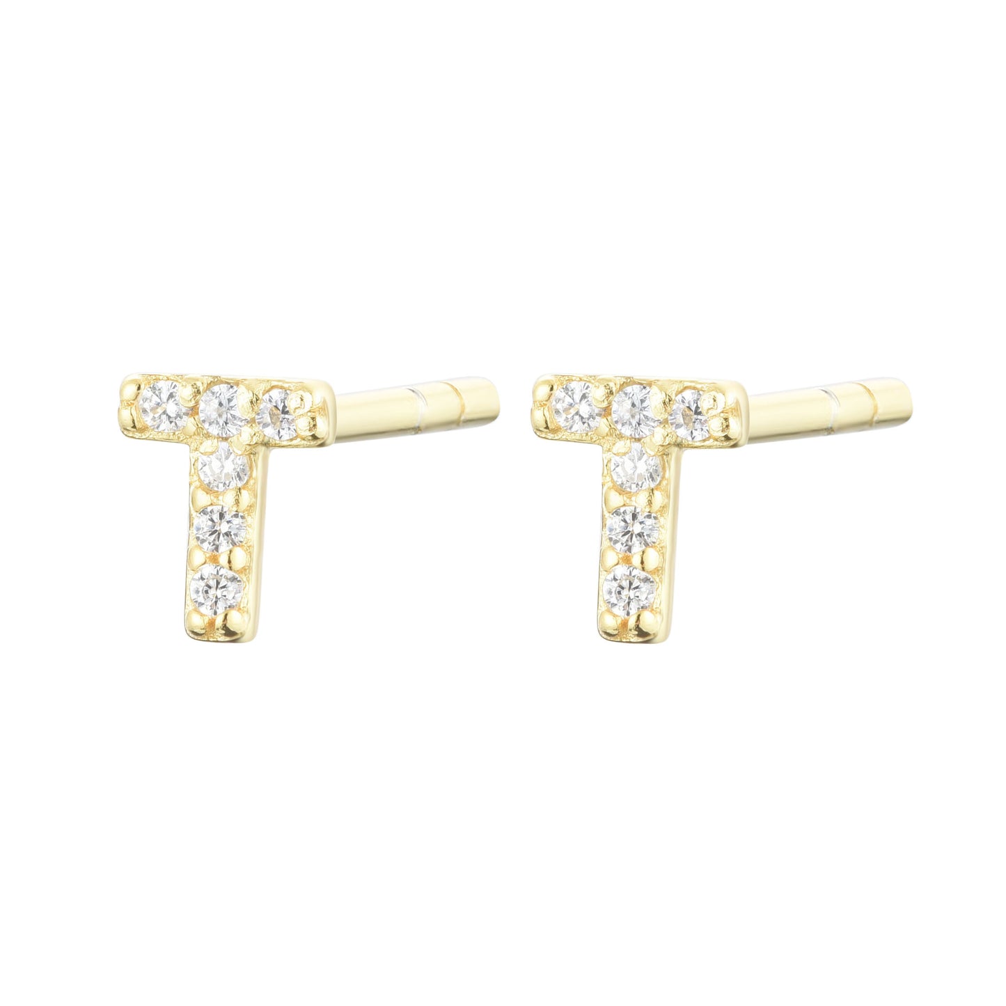 EG-26/s - Initial Stud Earring (sold as a single stud)