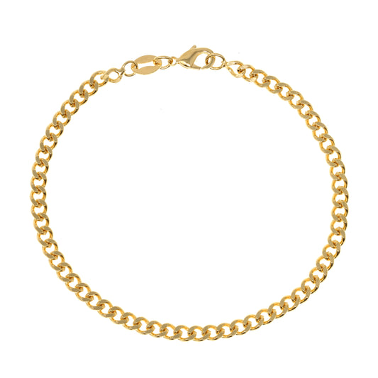 
Gold-filled chain bracelet with lobster clasp, measuring 18.5 cm in length.

