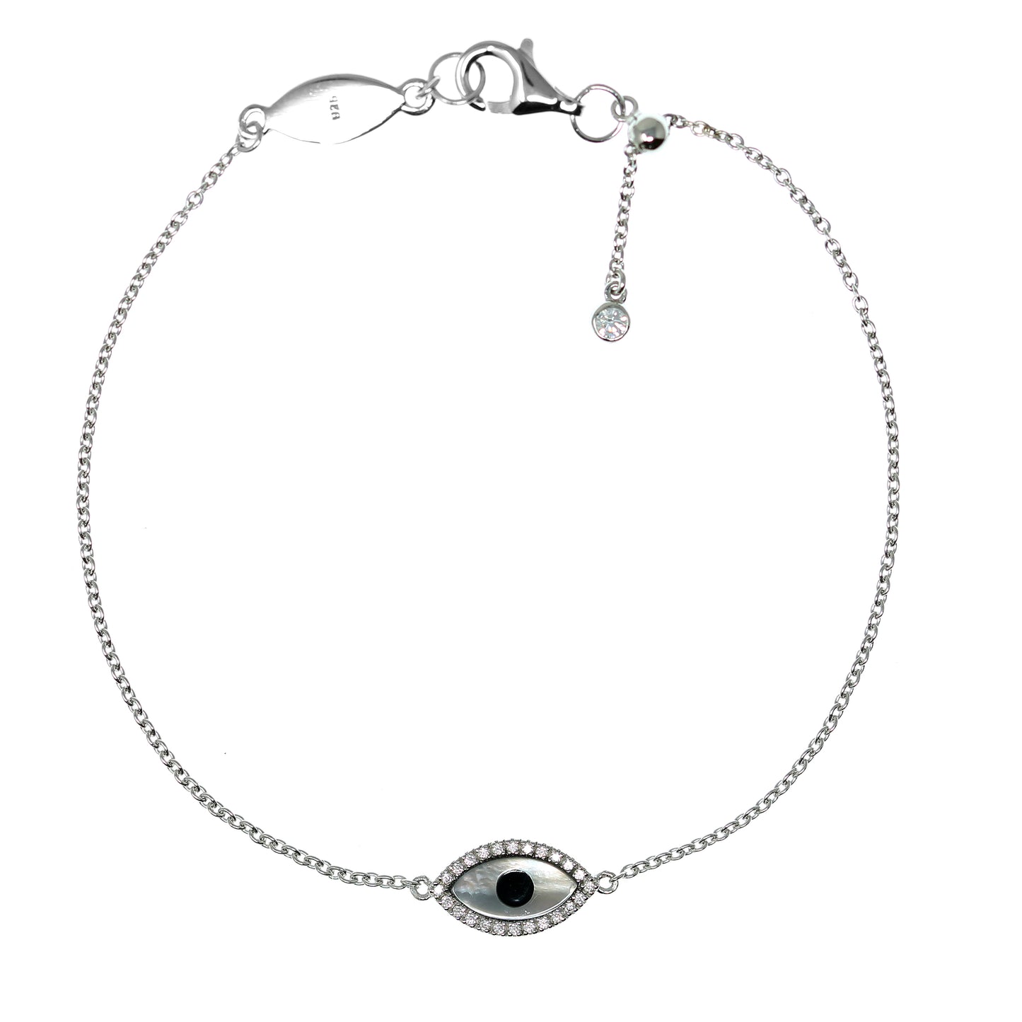 BT-13/S - Chain Bracelet with Evil Eye
