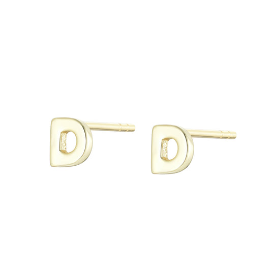 
Rose gold on silver heart stud earrings.

