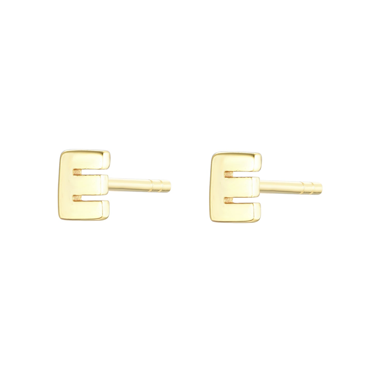 
Rose gold on silver heart stud earrings.


