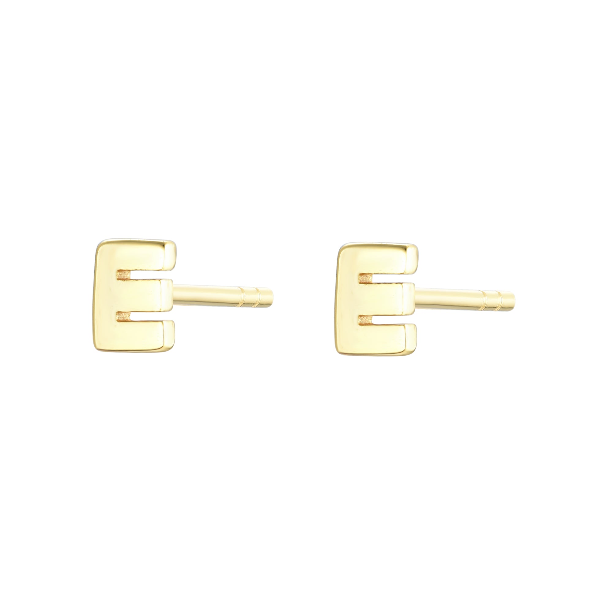 
Rose gold on silver heart stud earrings.

