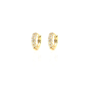 EF-6/G - Huggies with Entwined Cubic Zirconia