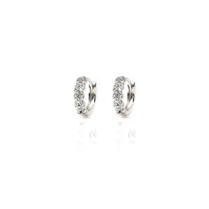 EF-6/S - Huggies with Entwined Cubic Zirconia