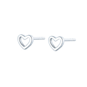 EG-4/S - Heart Shape Stud Earrings