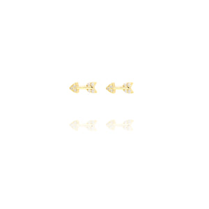 EG-34/G - Arrow Earrings Set with Cubic Zirconia