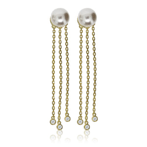 EH-75/G - Pearl Stud Earrings