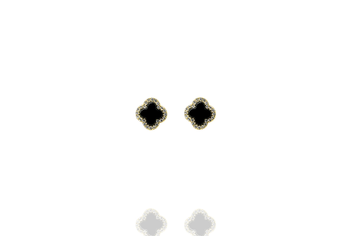 EK-70/GO - Onyx (Black)Stud Earrings