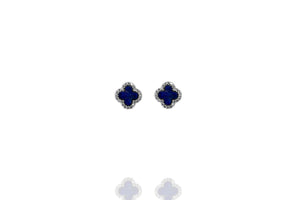 EK-70/S/LAP - Lapis Clover Stud Earring