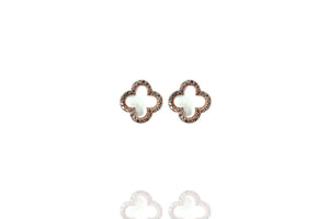 EK-71/RW - Mother of  Pearl Stud Earrings