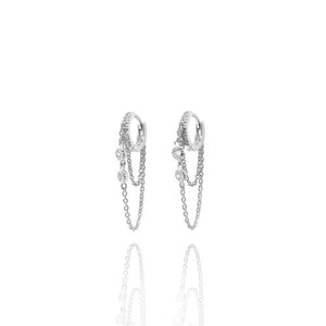 ET-30/S - Huggies with Chain Drop (Can be bought as a pair or singly)