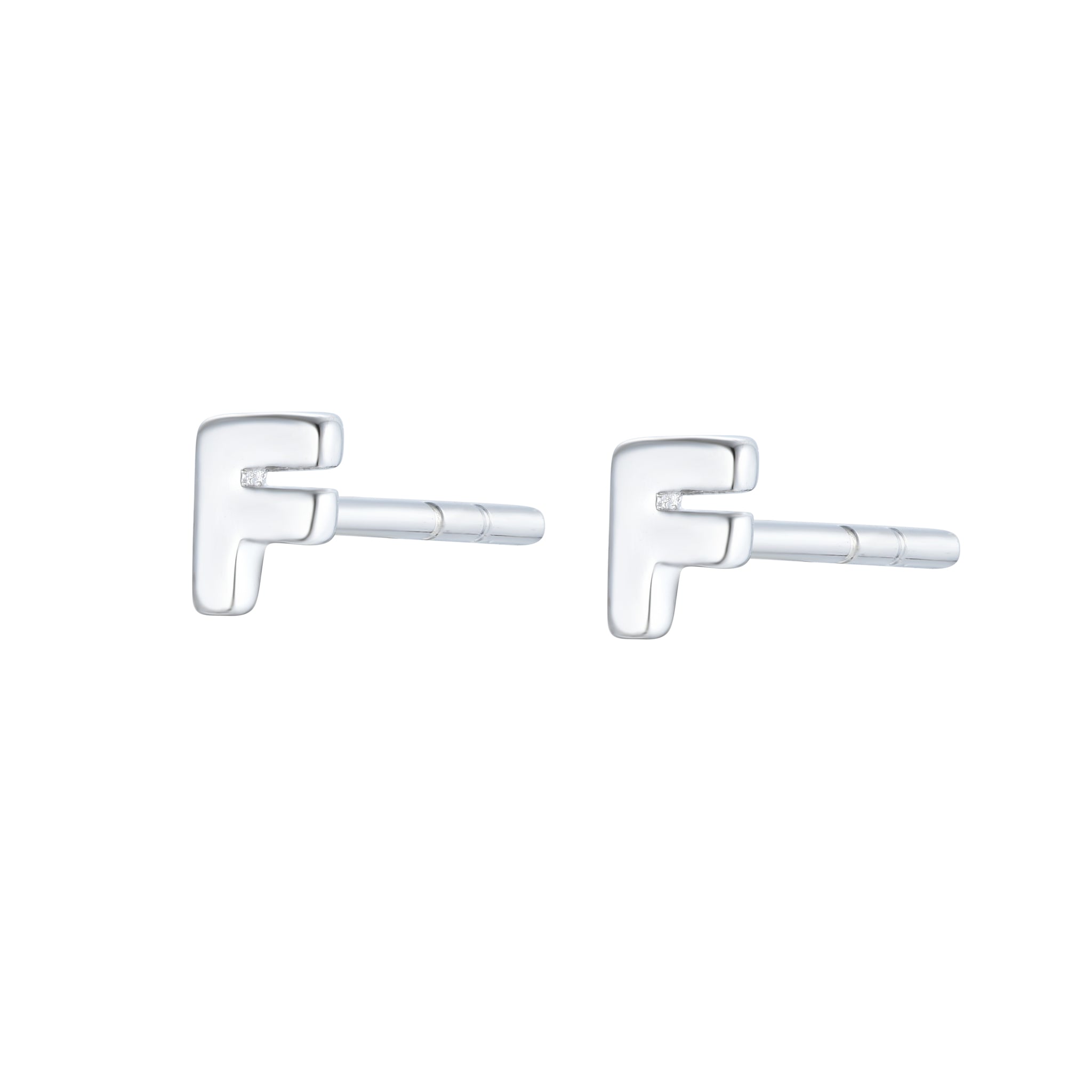 EG-126/S - Initial Earrings (Sold as a Pair)