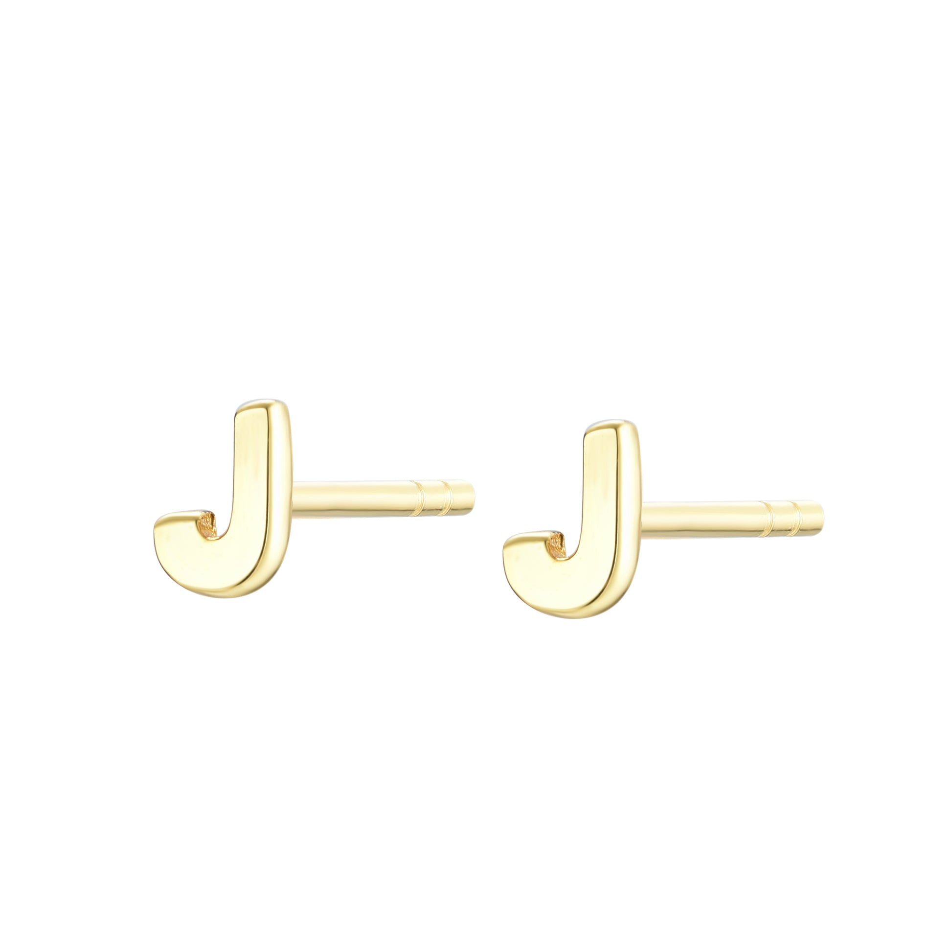 
Rose gold on silver heart stud earrings.

