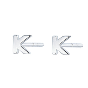 EG-126/S - Initial Earrings (Sold as a Pair)