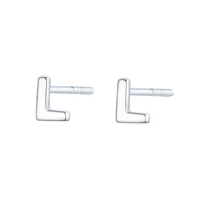 EG-126/S - Initial Earrings (Sold as a Pair)