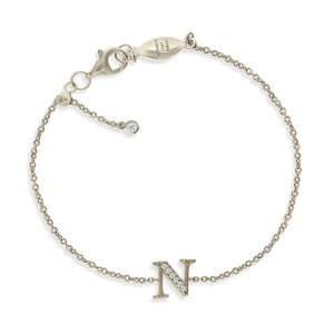 BT-26/S/N - Initial "N" Bracelet Adjustable Size