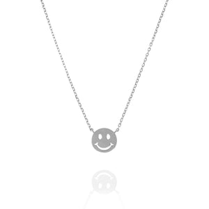 NF-22/S - Chain Necklace with Smiley Face Pendant