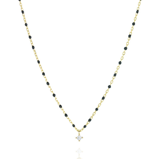 NG-10/GB - Short Chain and Bead Necklace