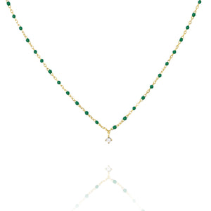 NG-10/G/GR - Short Chain and Bead Necklace