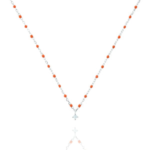 NG-10/SO -  Short Chain and Bead Necklace