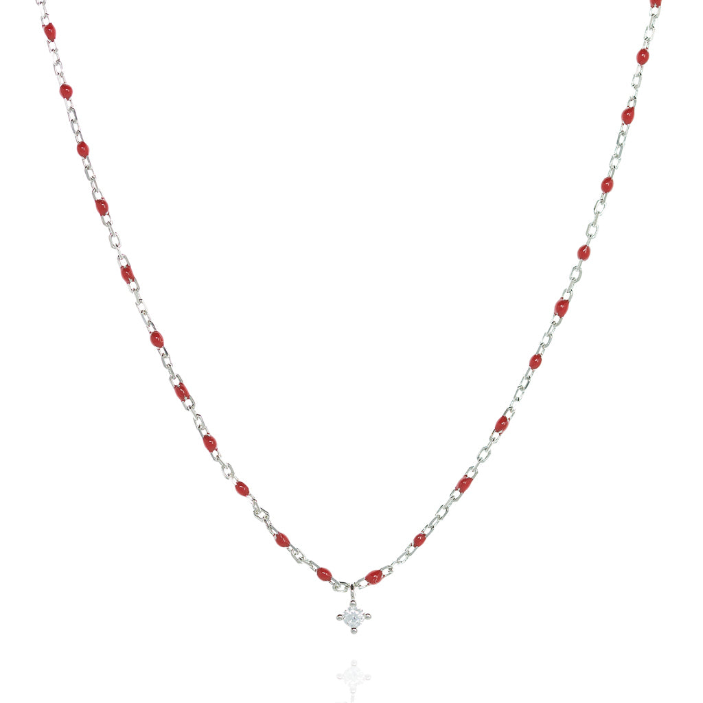 Delicate Hamsa & Chain Silver Necklace by Penny Levi – Contemporary Judaica