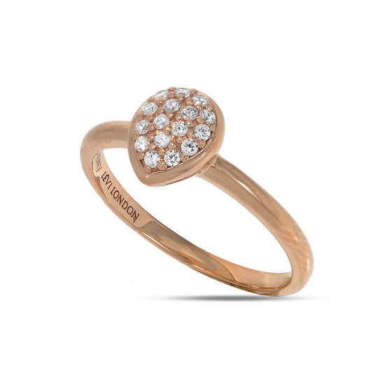RT-18/R - Pave Dome Heart Shaped Ring