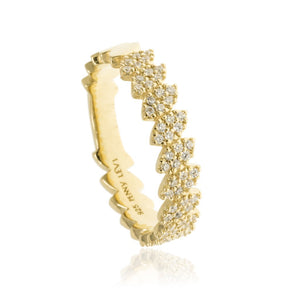 RT-19/G - Pave Leaf Ring