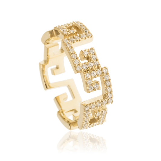 RT-22/G - Zig Zag Pave Ring