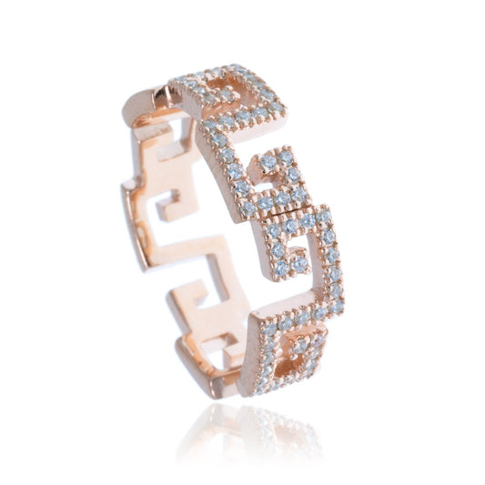 RT-22/R - Zig Zag Pave Ring