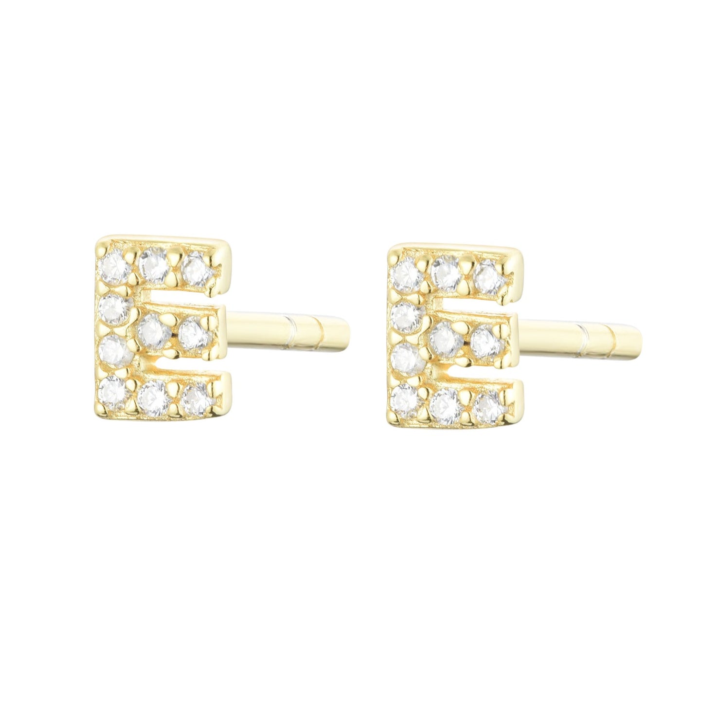 EG-26/s - Initial Stud Earring (sold as a single stud)