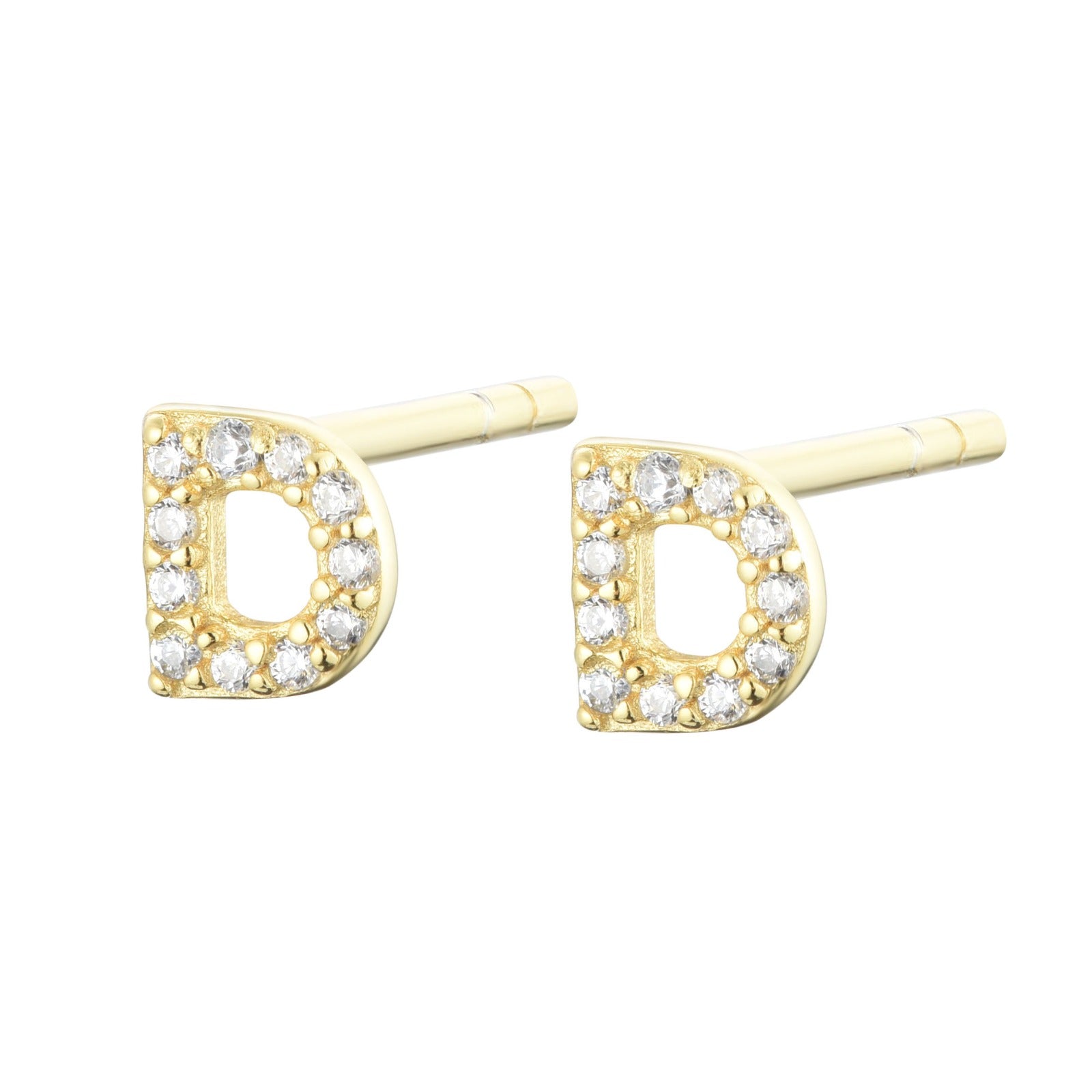 
Rose Gold Huggie Earrings with Star-Shaped Attachment and Cubic Zirconia

