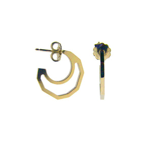 EX-43/G - Double  Open Hoop Earrings